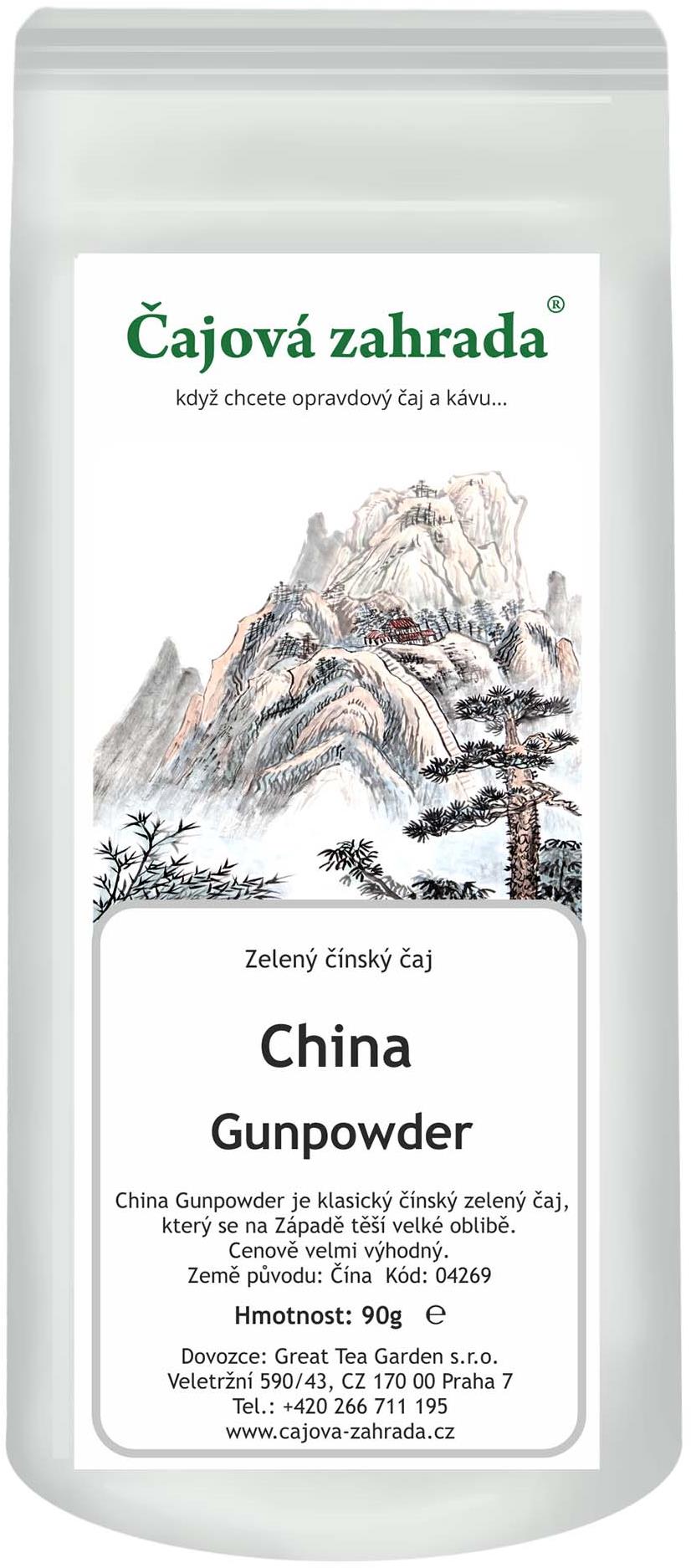 Čajová záhrada – China Gunpowder – zelený čaj, 500 g