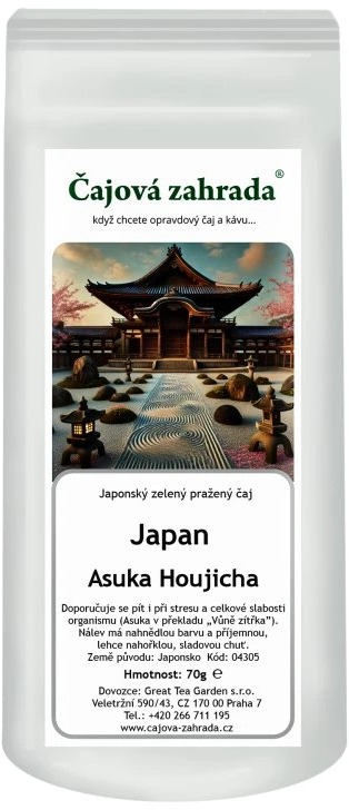 Čajová záhrada Japan Asuka Houjicha - zelený čaj, 70 g