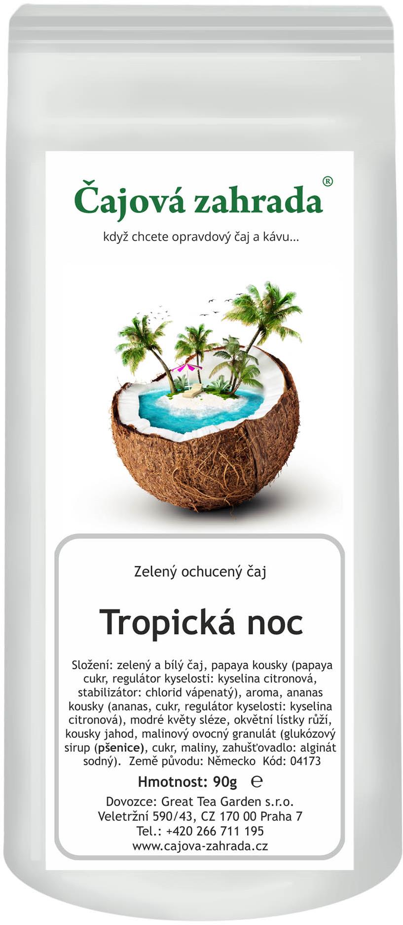 Čajová záhrada – Tropická noc – zelený ochutený čaj, 90 g