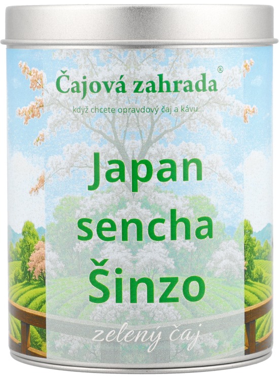 Čajová záhrada – Japan sencha Šinzó v dóze – zelený čaj 90 g