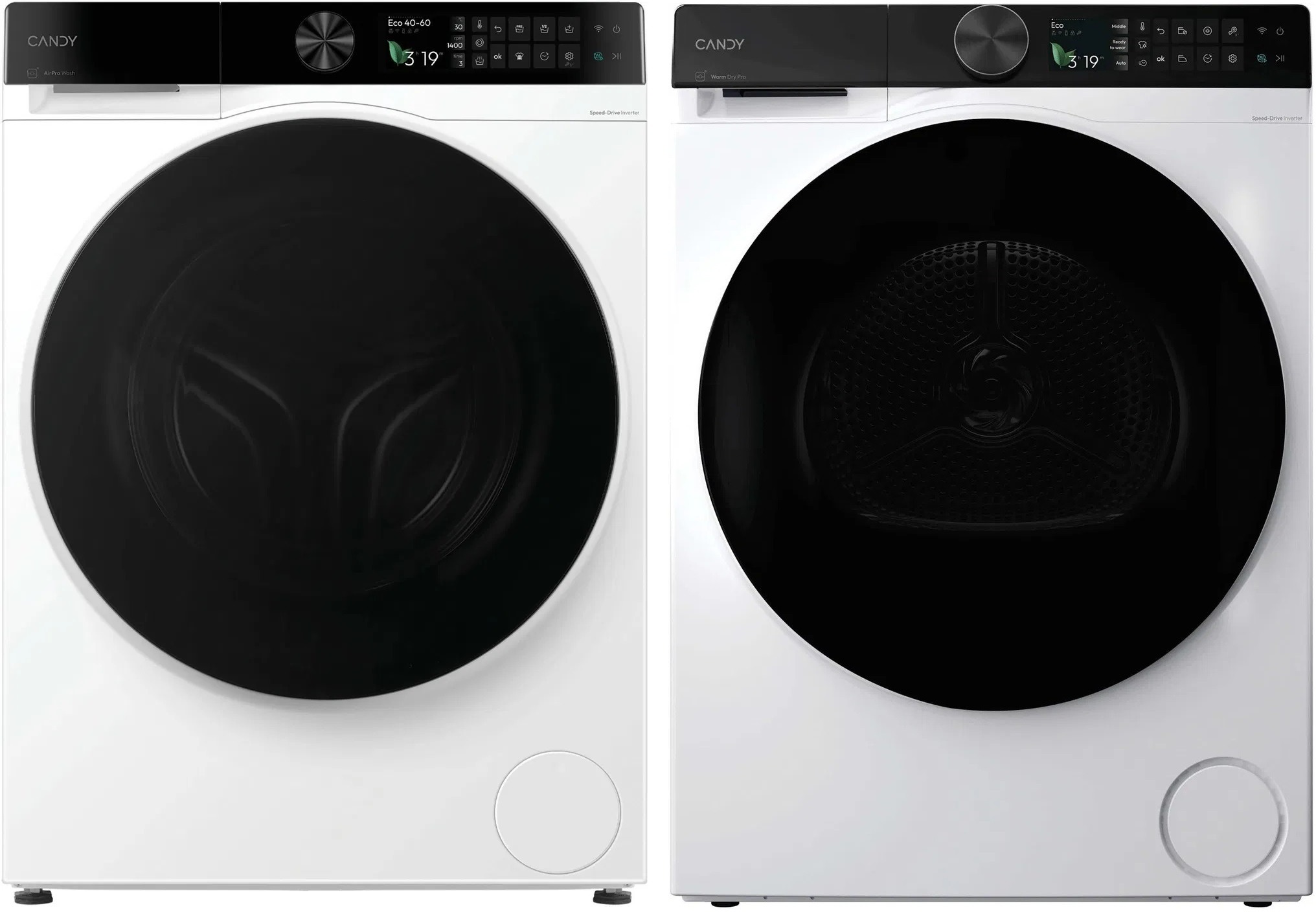 CANDY BQ 49SBL10U-S Slim ProWash 750 + CANDY BQ 9N5BX-S ProDry 750