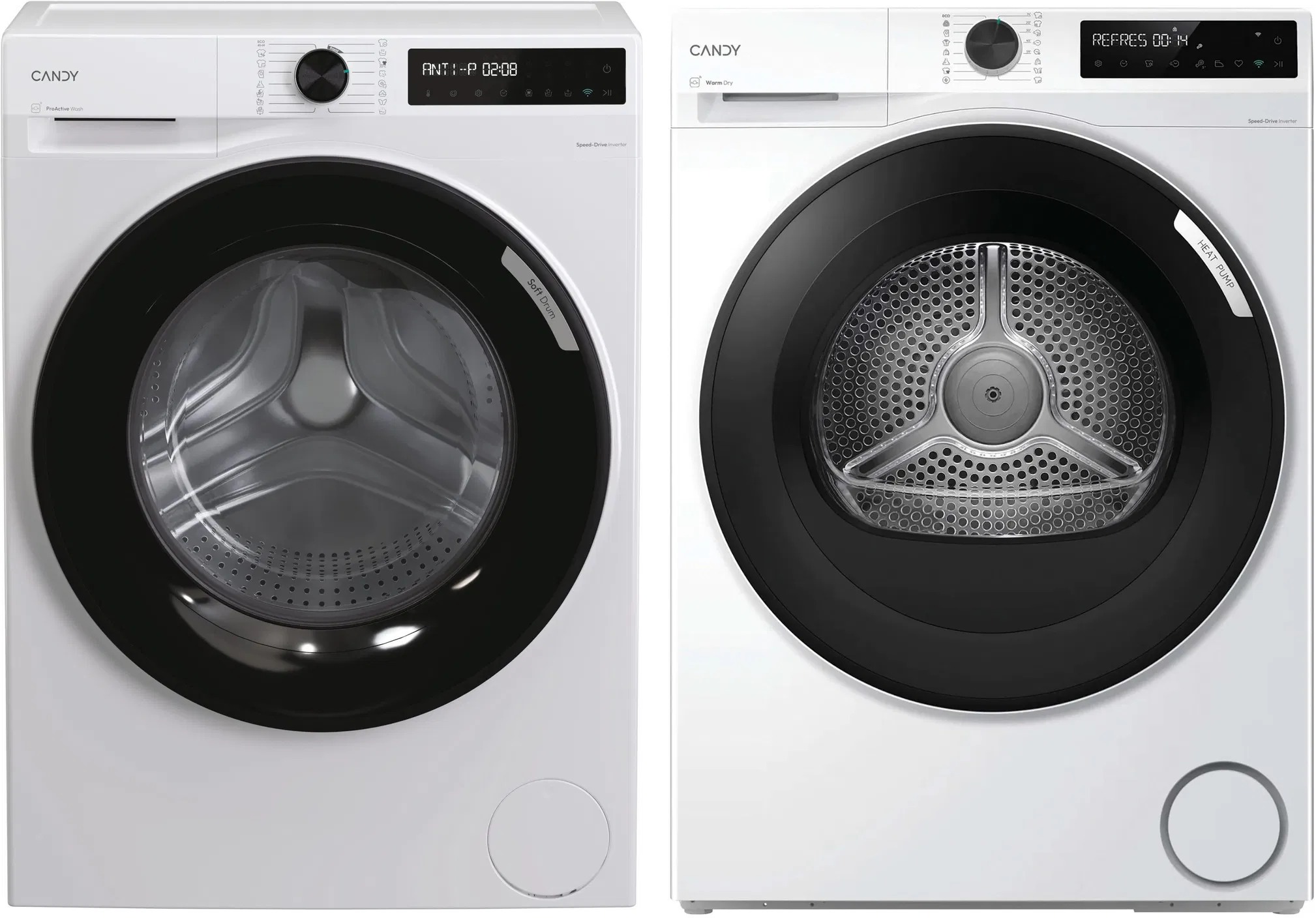 CANDY BR 47SBL8-S Slim ProWash 500 + CANDY BRS 7N3BX-S Slim ProDry 500