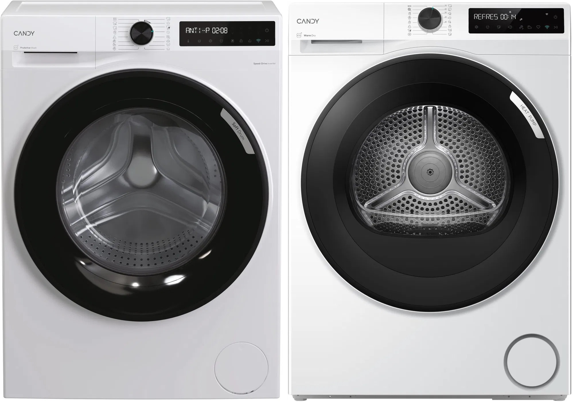 CANDY BR 47SBL8-S Slim ProWash 500 + CANDY BRS 7N2BX-S Slim ProDry 500