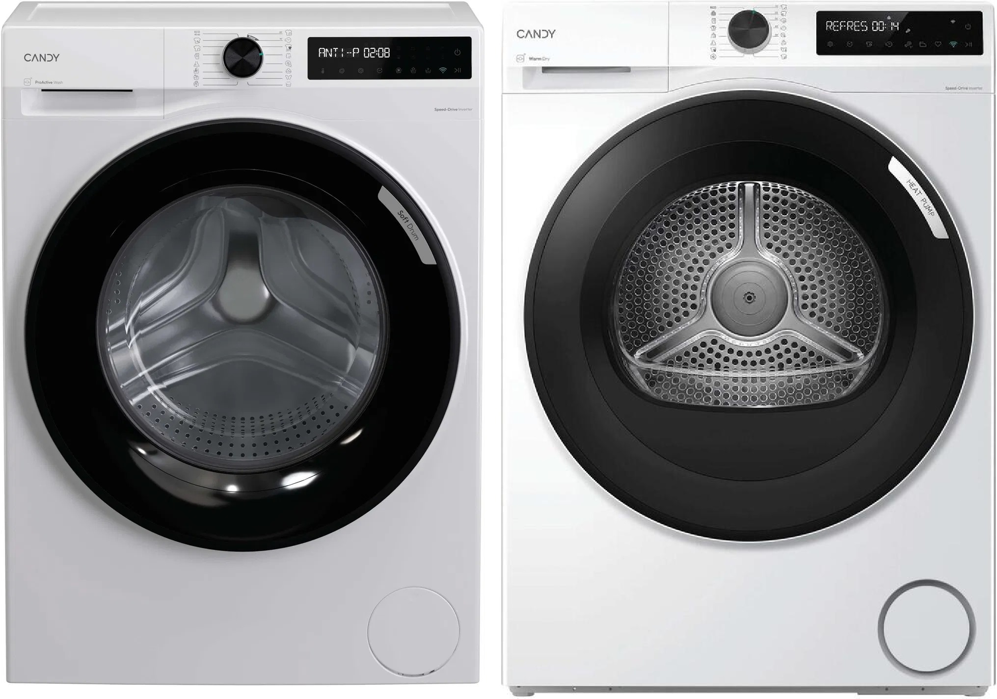 CANDY BR 28SBL6-S Slim ProWash 500 + CANDY BRS 8N2BX-S Slim ProDry 500