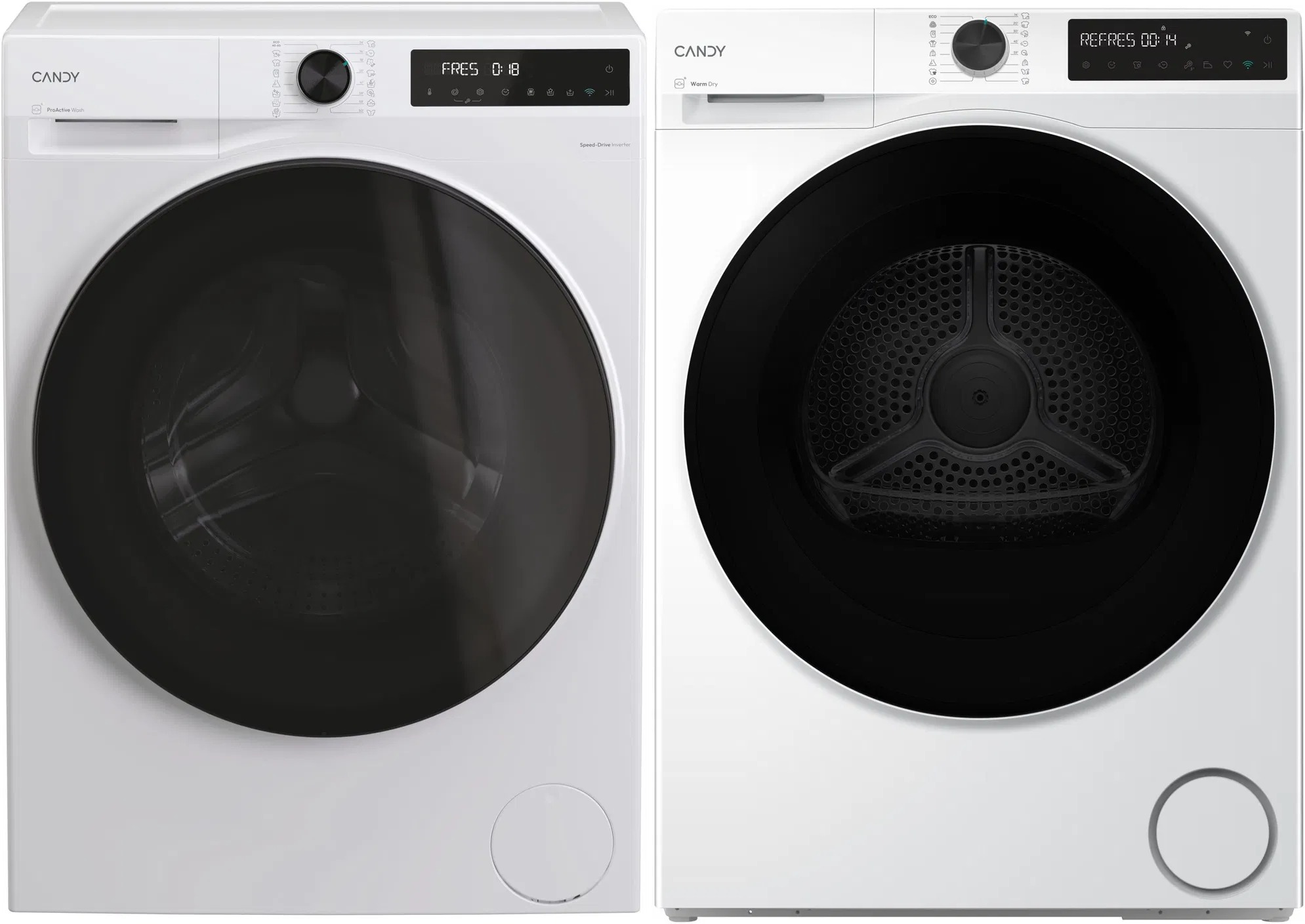 CANDY BP 47SBL8-S Slim ProWash 550 + CANDY BPS 7N3BX-S Slim ProDry 550