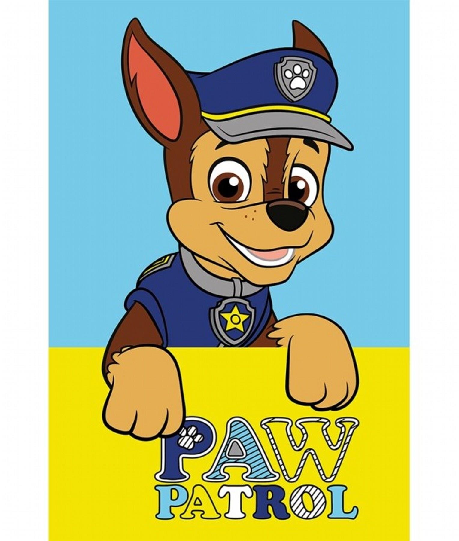 Carbotex Detský uterák Labková Patrola Policajt Chase 30 × 50 cm