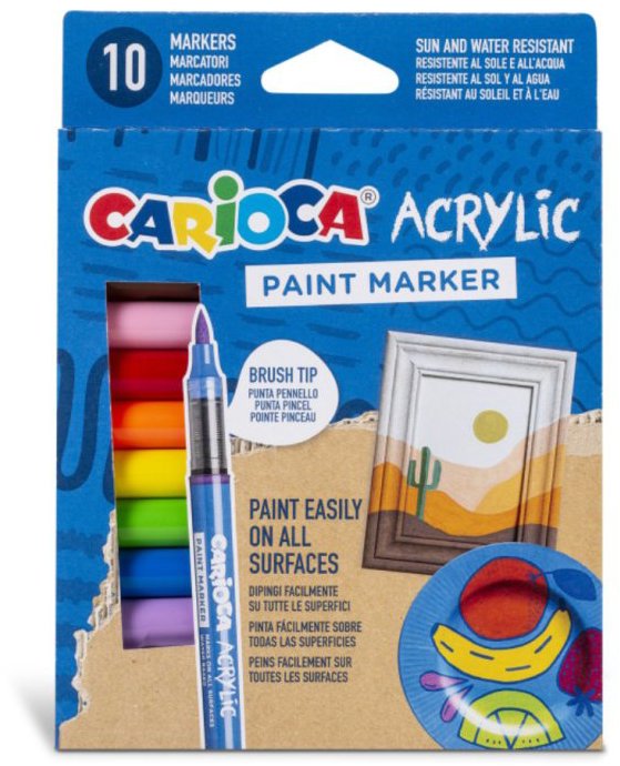 CARIOCA Acrylic akrylové 10 ks