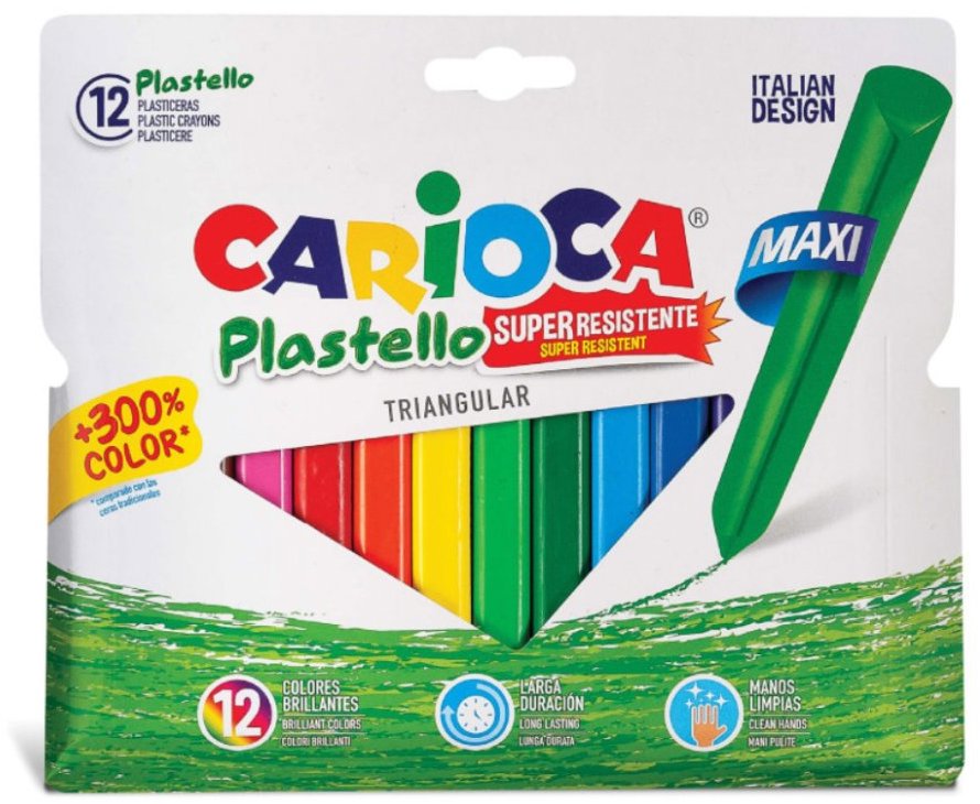 Carioca Maxi Plastello 12 barev