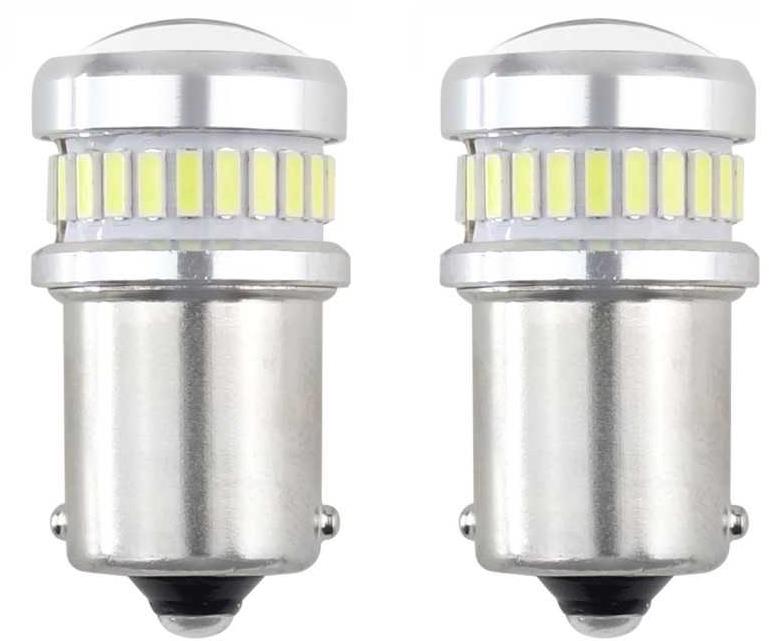 CANBUS LED 12 V/24 V 10 W BA15s číra 2 ks