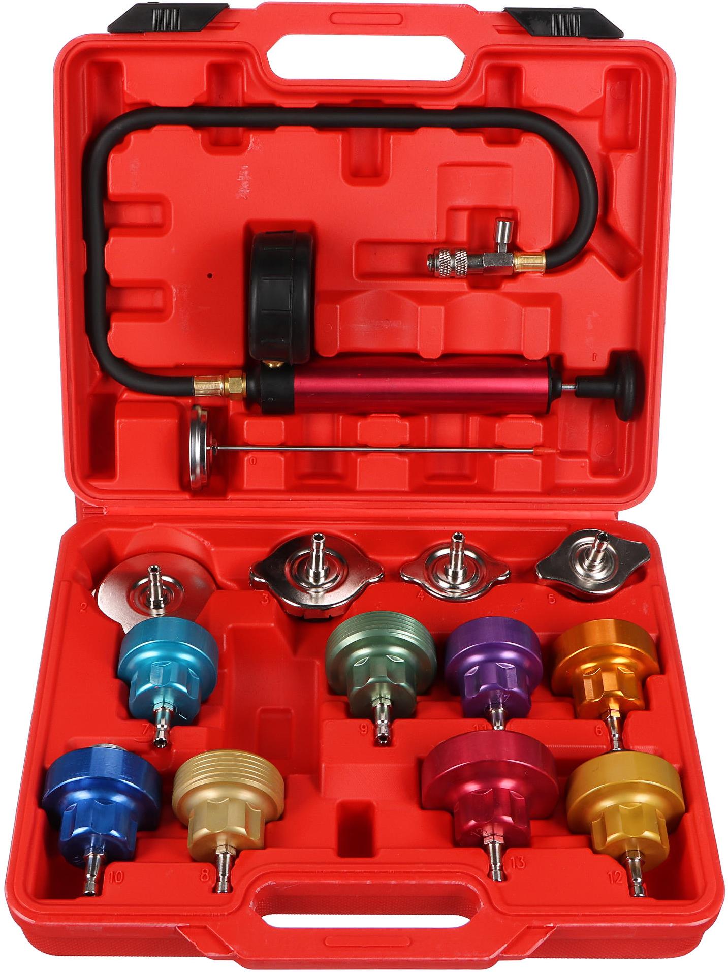 Sixtol Súprava na testovanie chladiaceho systému Mechanic Cooling Tester 14, 0–2,5 bar, 14 ks