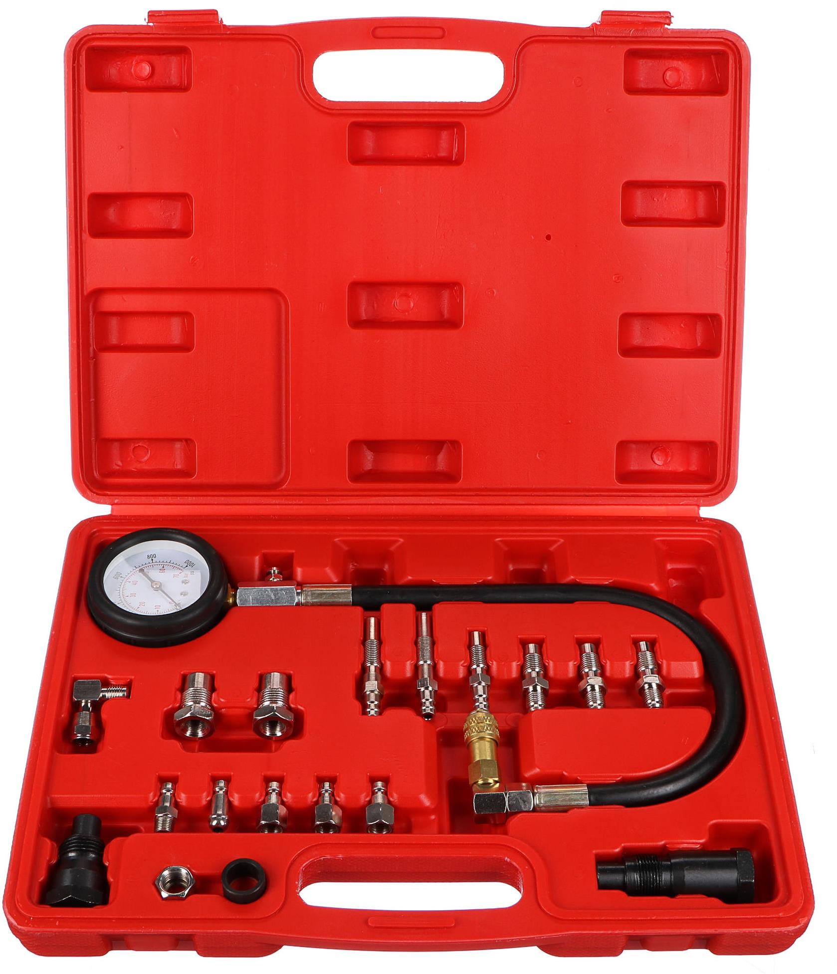 Sixtol Súprava na testovanie tlaku valca naftových motorov Mechanic Engine Tester 21, 0-70 bar, 21 k