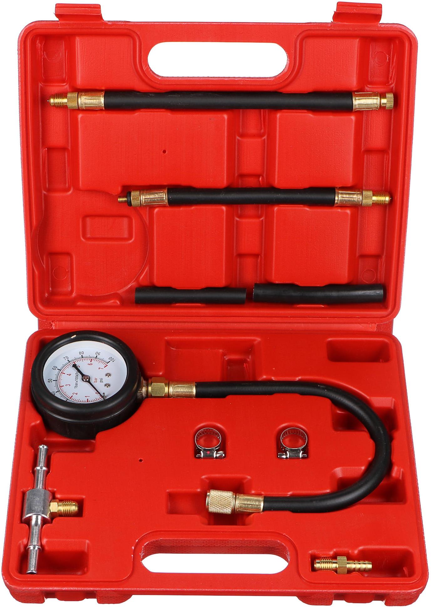 Sixtol Súprava na testovanie tlaku zážihových motorov Mechanic Engine Tester 10, 0-7 bar, 10 ks