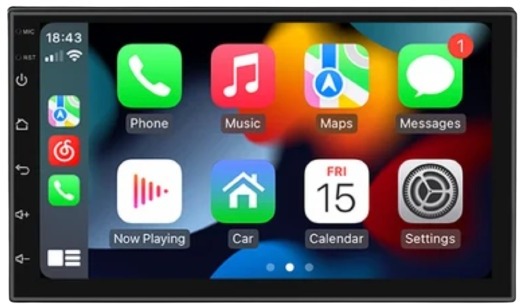 Hizpo 2Din univerzálny Android Autorádio s kamerou, 2 GB RAM, Apple CarPlay Android Auto