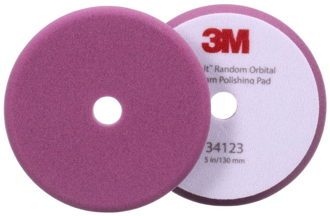 3M Perfect-It Random Orbital Fine Foam Pad leštiace kotúče, penové, fialové, 2 ks, 5" / 130 mm
