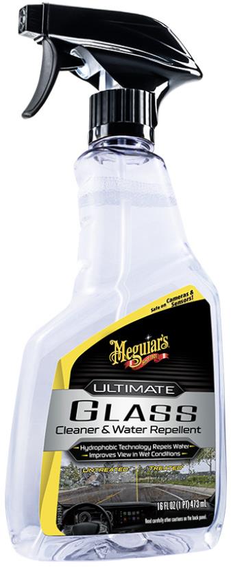 Meguiar's Ultimate Glass Cleaner & Water Repellent 473 ml – čistič skiel + tekuté stierače