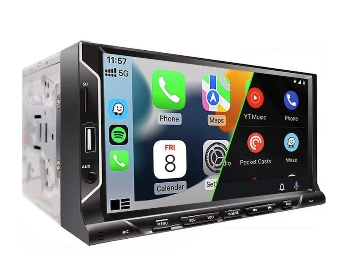 Ossuret 7" HD dotykové autorádio Univerzálne 2Din Carplay Android Auto Multimediálny prehrávač