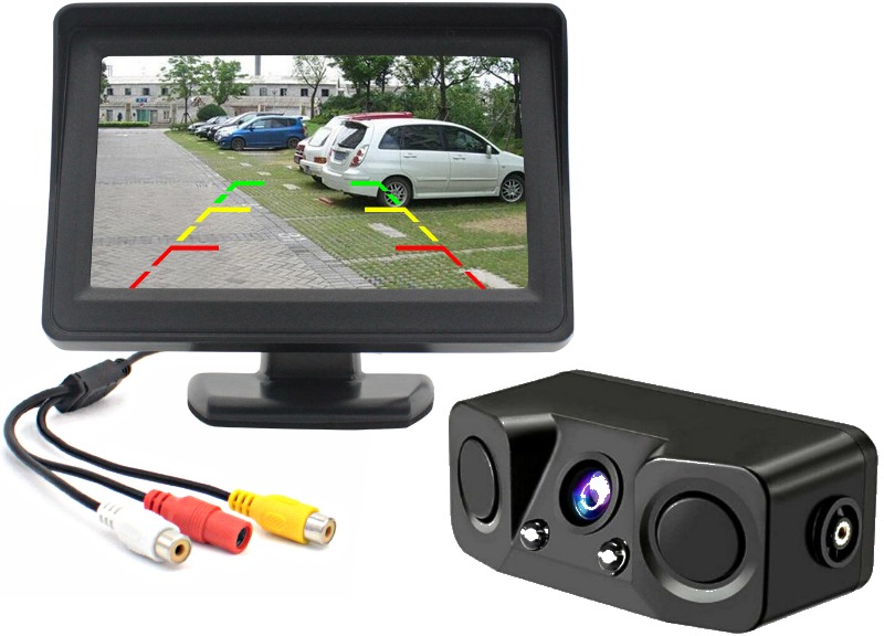 Xtech electronics Parkovacia a cúvacia sada LCD monitor 4,3" + AHD kamera s 2 senzormi