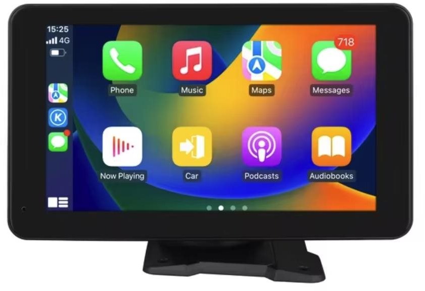 Ossuret Univerzálny 7" otočný monitor, Bezdrôtový CarPlay, Android Auto, FM, Bluetooth
