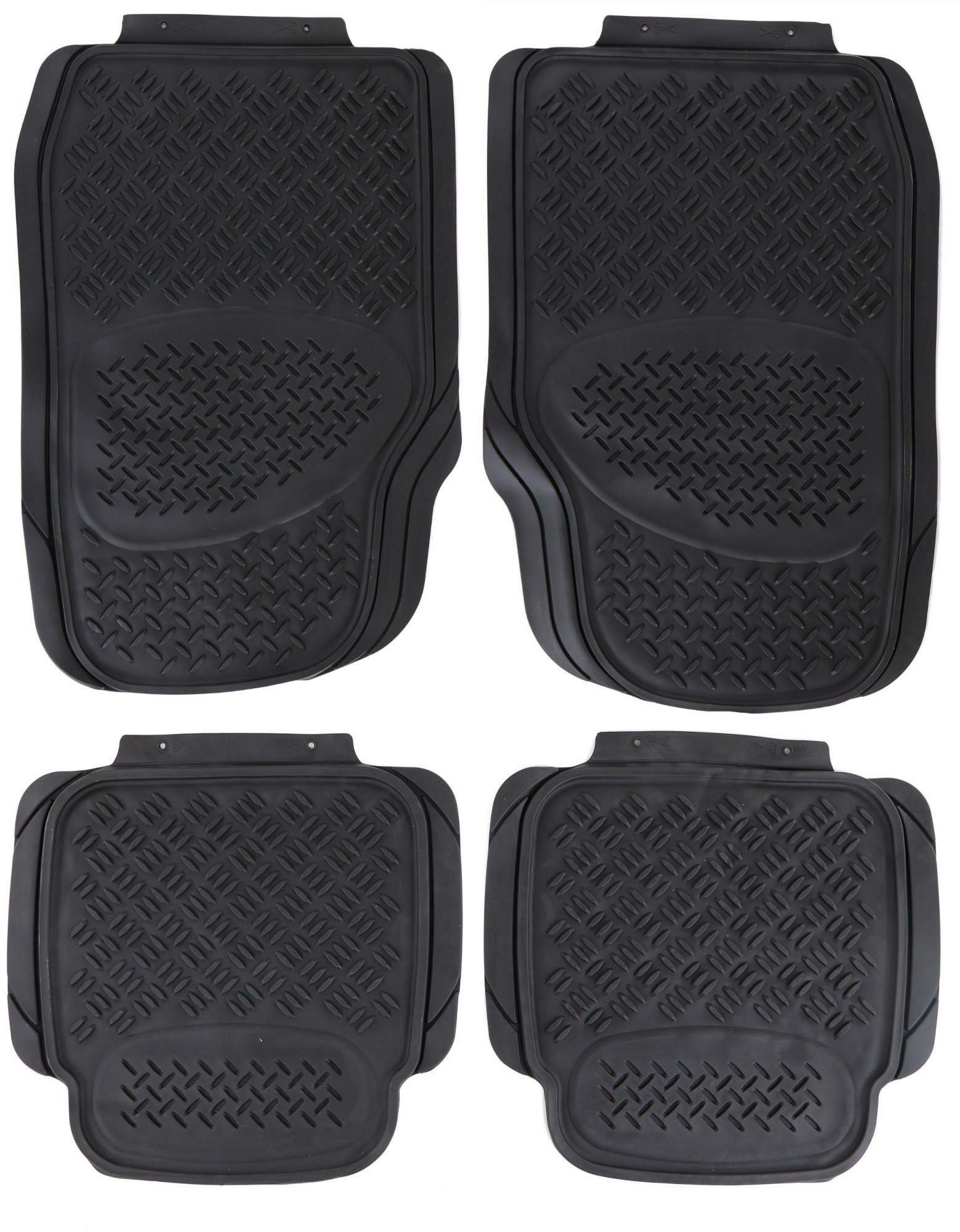 SIXTOL Univerzálne gumové autokoberce Car Mat Uni Sada 3, komplet, 4 ks