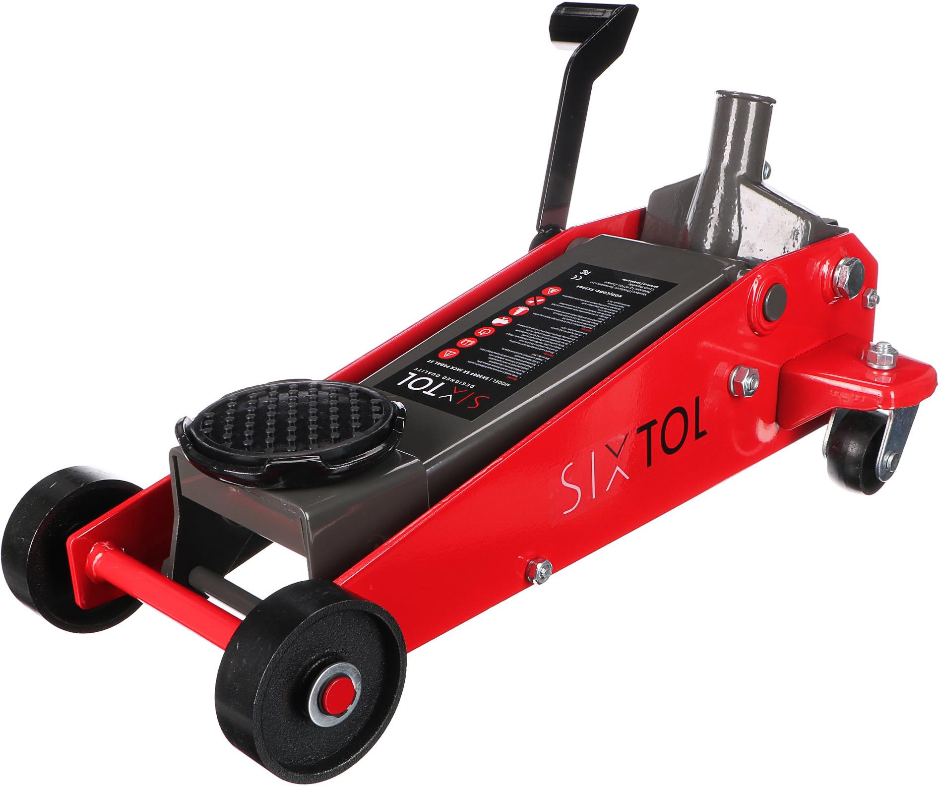 SIXTOL SX Jack Pedal Pojazdný hydraulický zdvihák heavy-duty 3 t