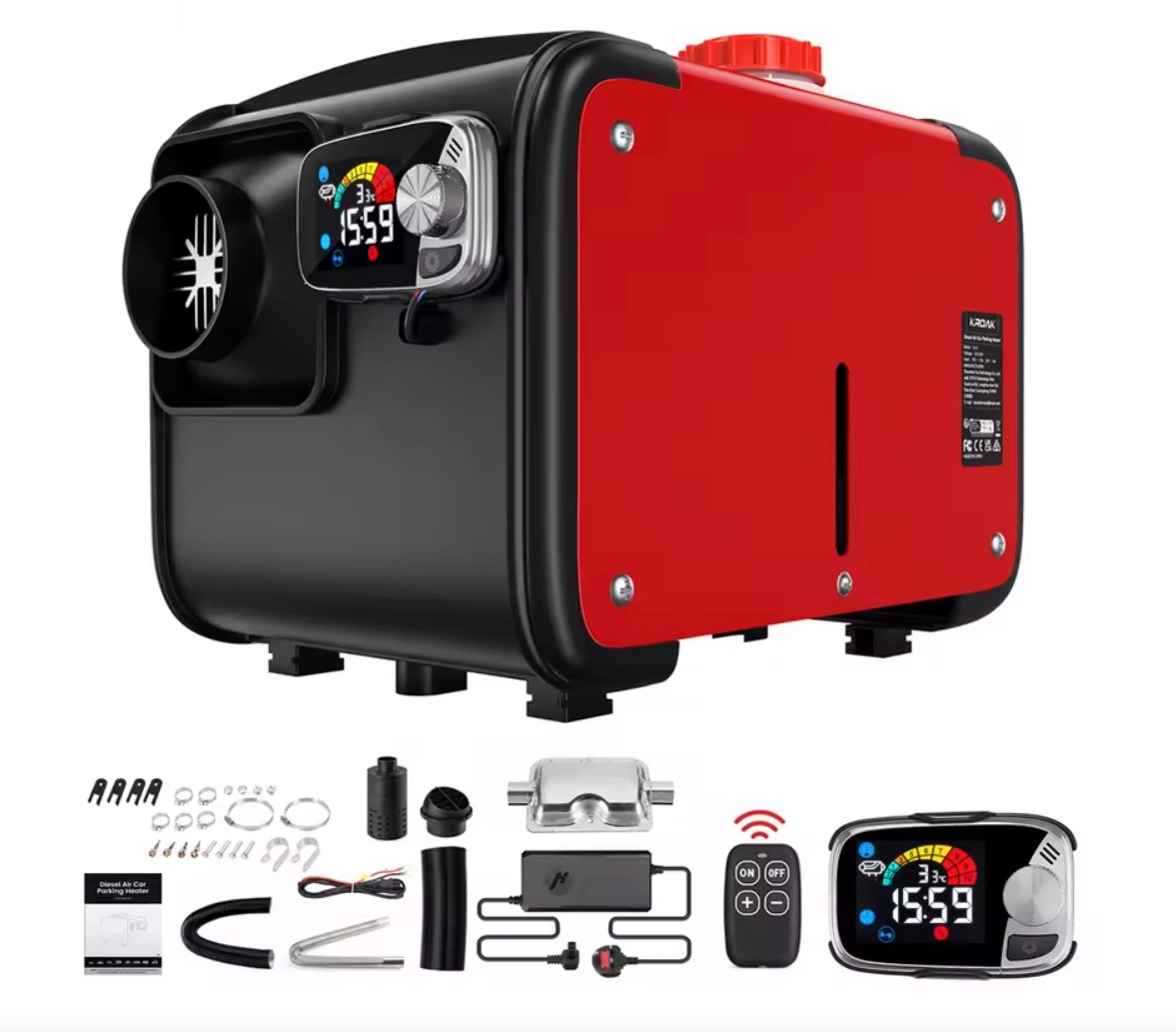 Kroaq Nezávislé vykurovanie do auta 8000 W, 12 V, diaľkový ovládač, nízka spotreba