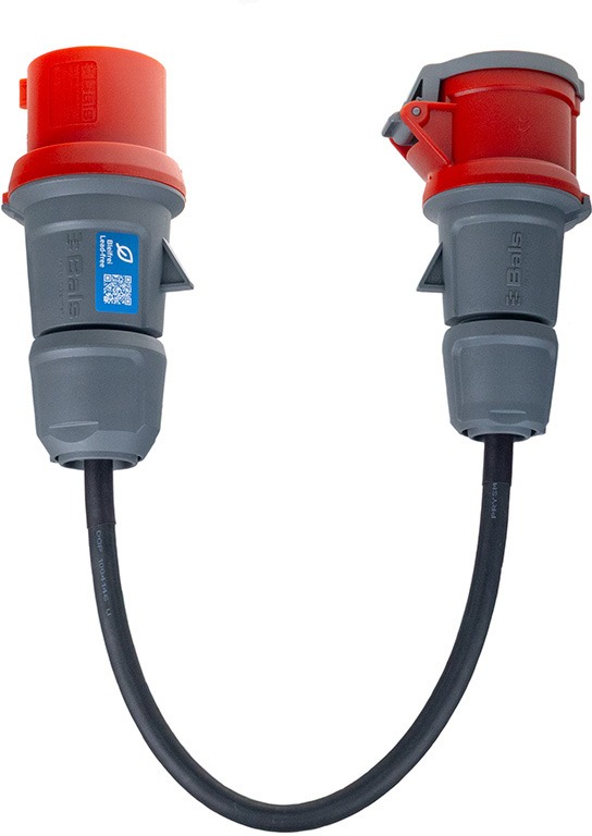 SECTRON Redukcia CEE 5 pin 1 6A – CEE 5 pin 32 A 400 V 0,4 metra