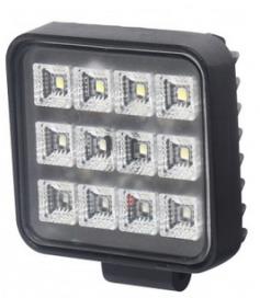 Kamar Svetlomet LED pracovný štvorcový 12 – 24 V 12× LED s vypínačom