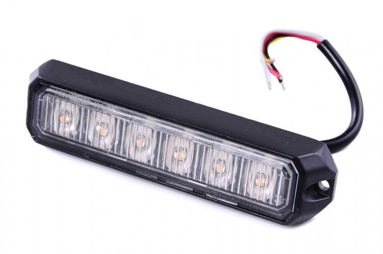 Autolamp CZ Svetlo Predator 6× 3 W výstražné LED oranžové 19 mm