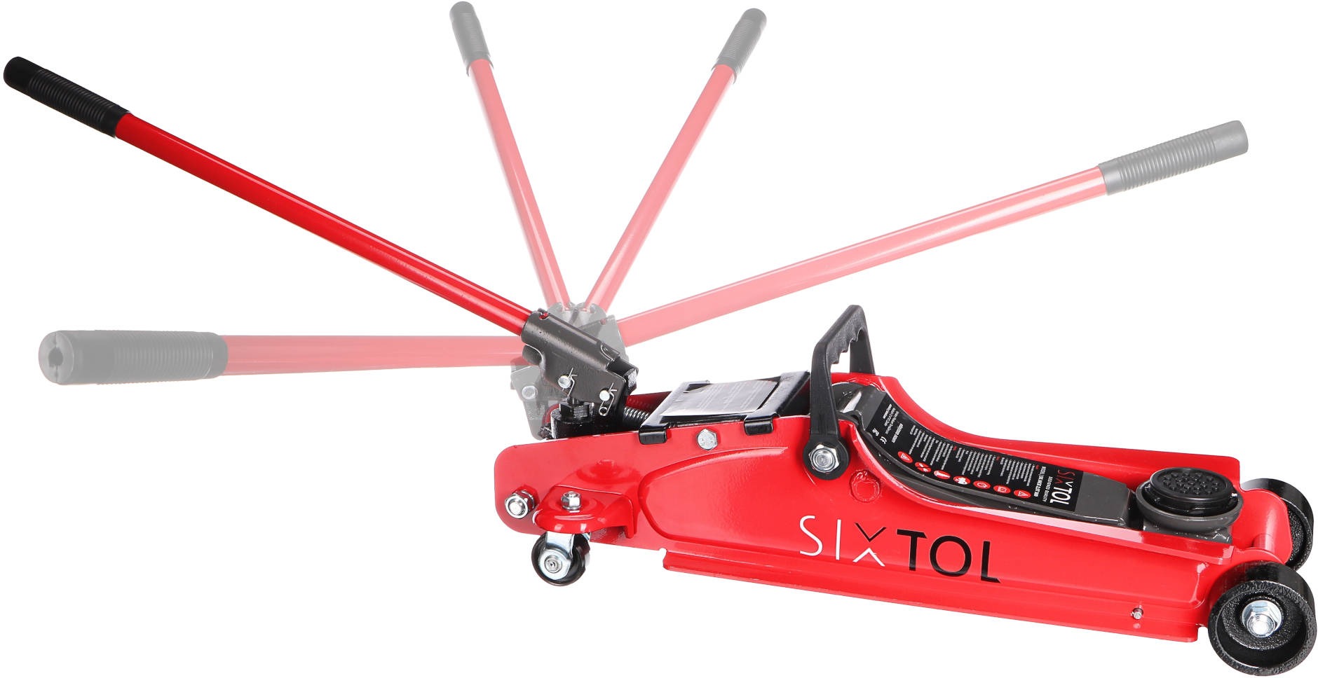 SIXTOL SX JACK 360 Pojazdný hydraulický zdvihák 2,5 T nízkoprofilový