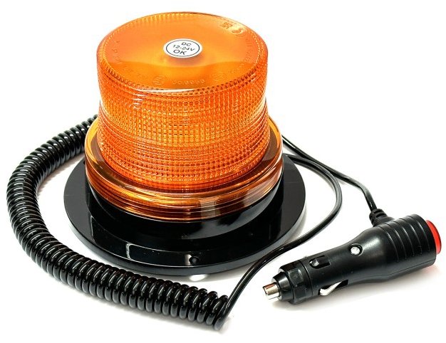 Autolamp CZ Maják LED magnetický 12 – 24 V oranžový 24 W