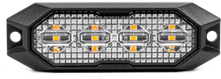 Amio svetlo výstražné LED oranžové Predator 4× 3 W – 19 mm