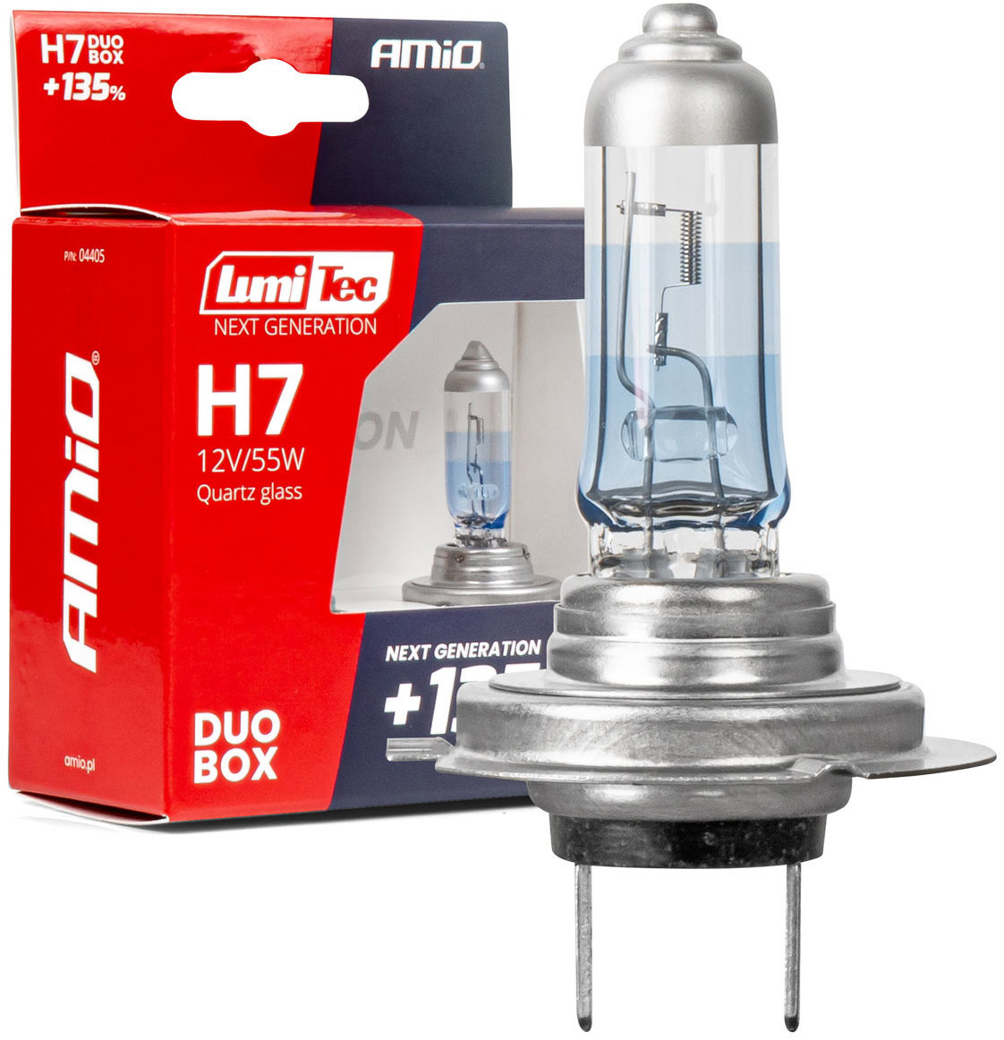 Amio škatuľka LumiTec H7 12 V 55 W PX26 +135 % 2 ks