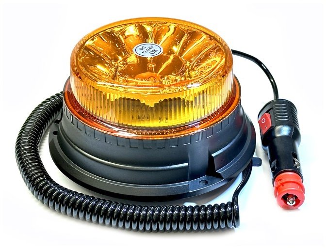 Autolamp CZ LED magnetický maják 12 V – 24 V, oranžový, 12 LED × 1 W, 141 × 82 mm