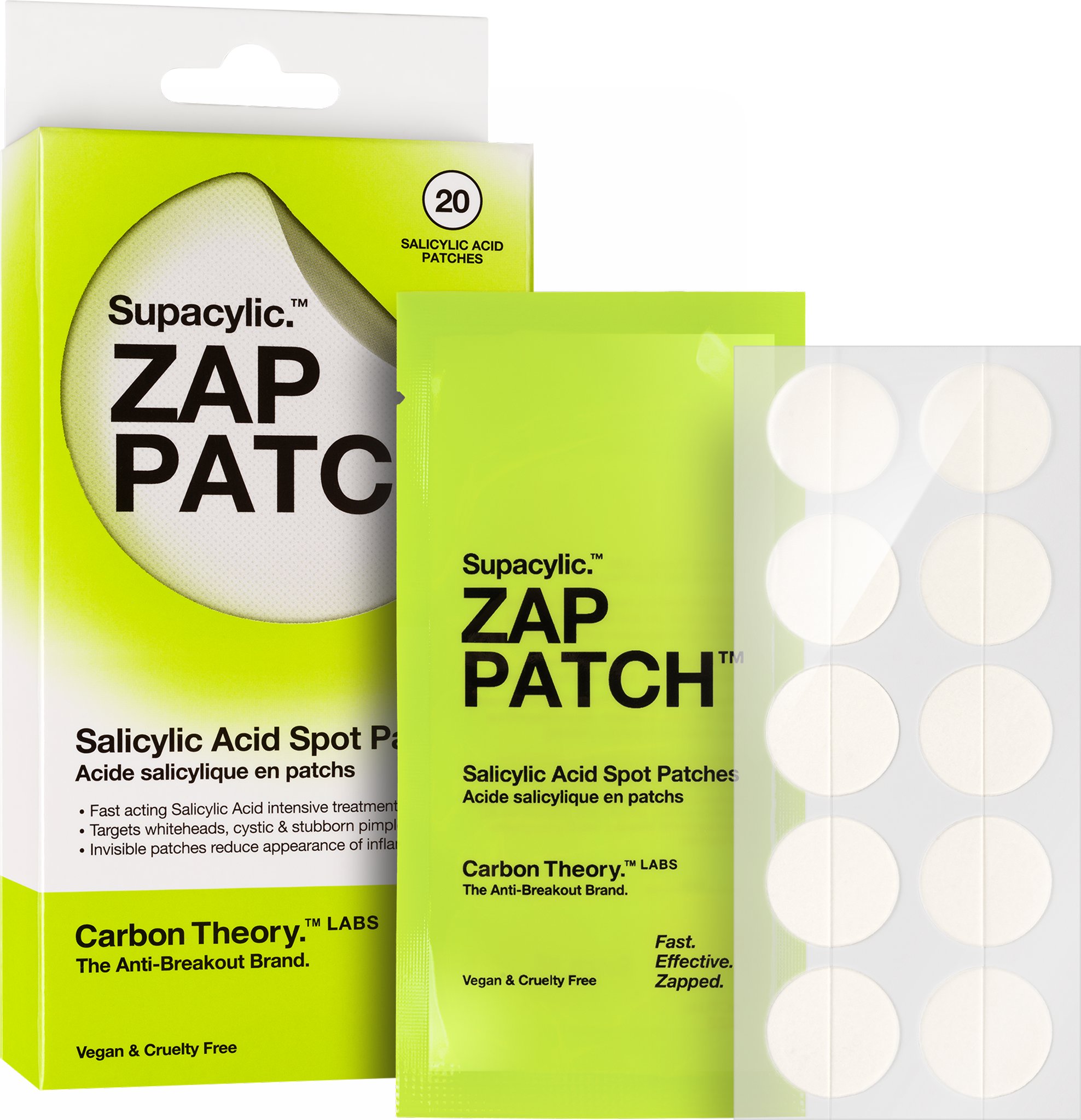 Carbon Theory Supacylic Zap Patch (20 patches)