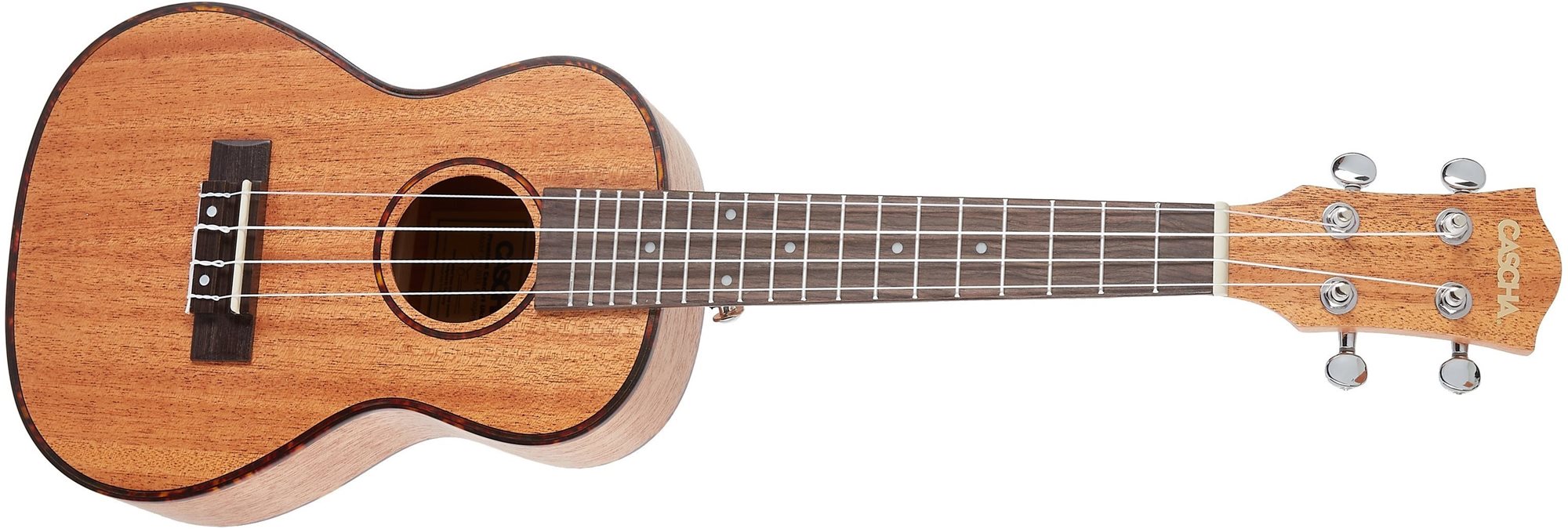 CASCHA HH 2036 EN Concert Mahogany Ukulele Bundle