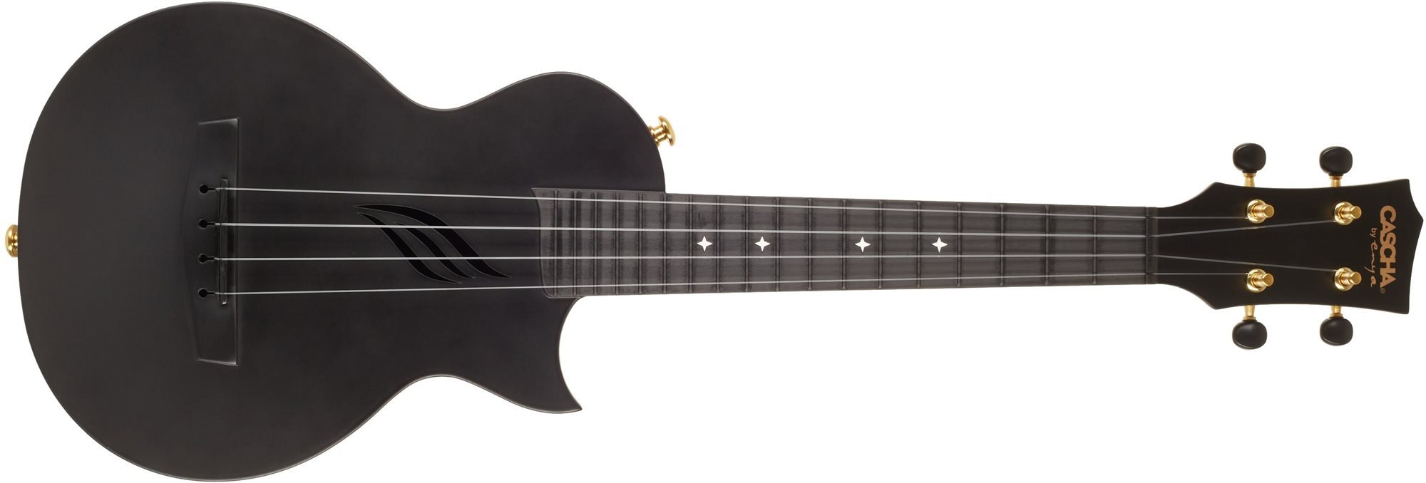 CASCHA HH 2258 Carbon Fibre Ukulele Sada Black