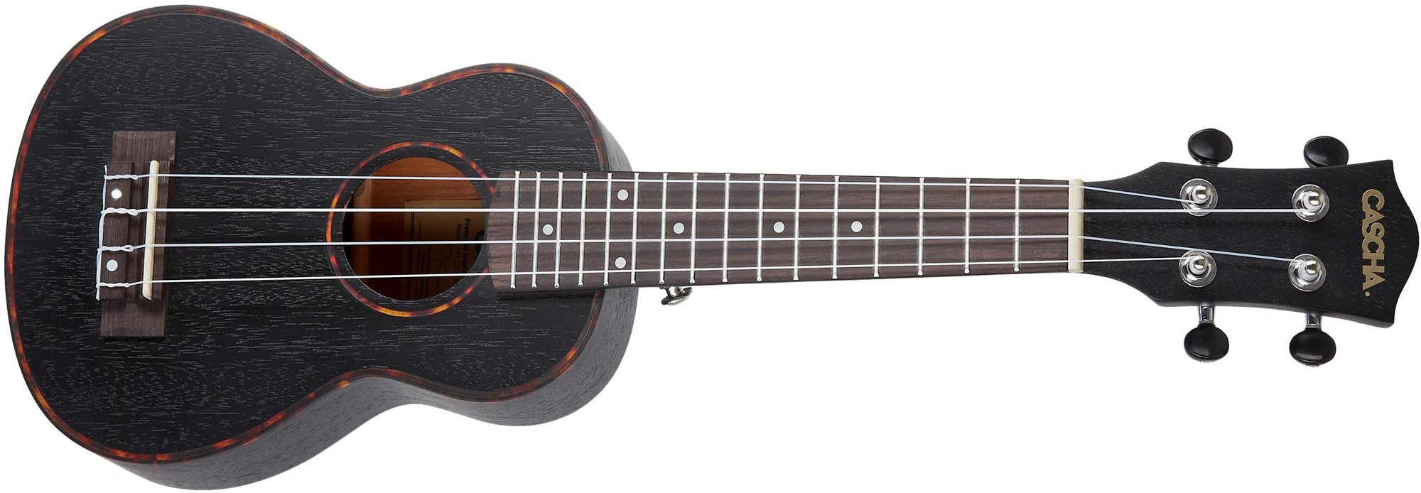 CASCHA HH 2262 Premium Mahogany Ukulele Sada Black