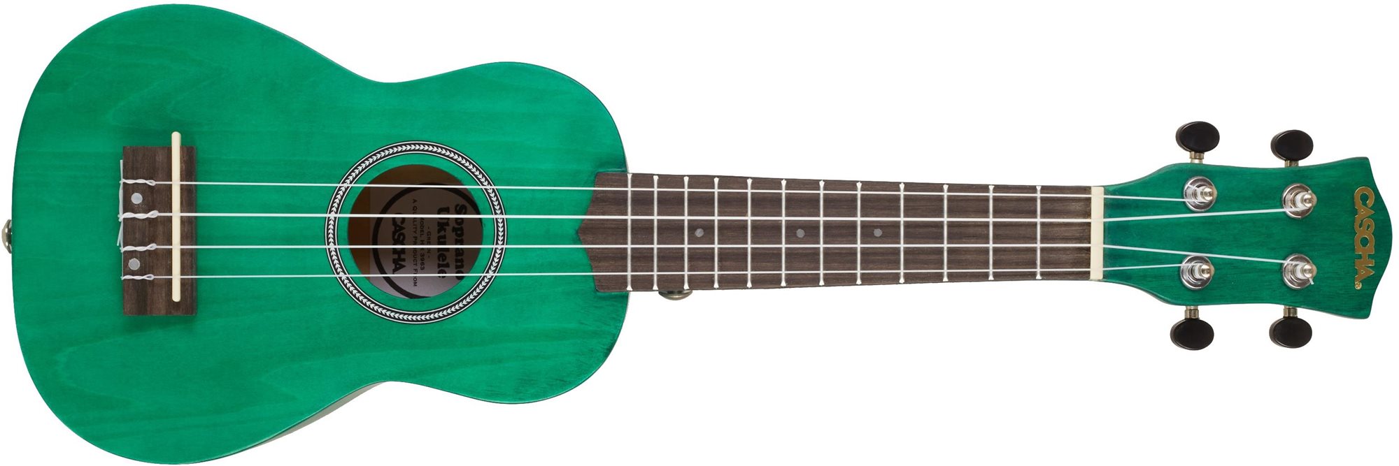 CASCHA HH 3972 EN Soprano Ukulele Bundle Green