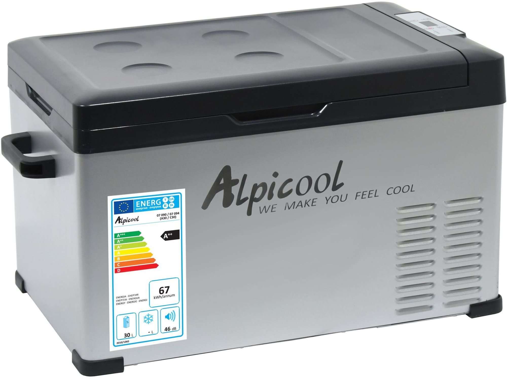 Compass 30 l 230/24/12 V -20 °C GREY