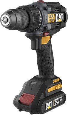 CAT Vrtačka AKU 18V Brushless Set + 4A rychlonabíječka DX1100 (2 × 2 Ah)