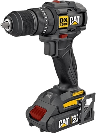 CAT Vŕtačka s príklepom AKU 18 V Brushless súprava + 4 A nabíjačka DX1010 (2 × 2 Ah)