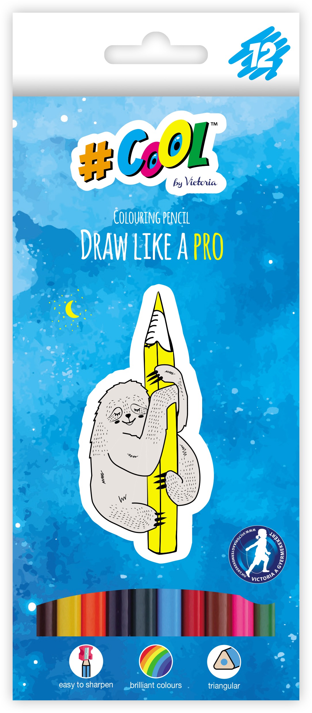 #COOL BY VICTORIA trojhranné 12 farieb