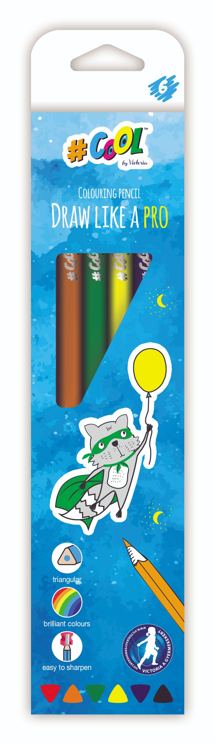 #COOL BY VICTORIA trojhranné 6 farieb