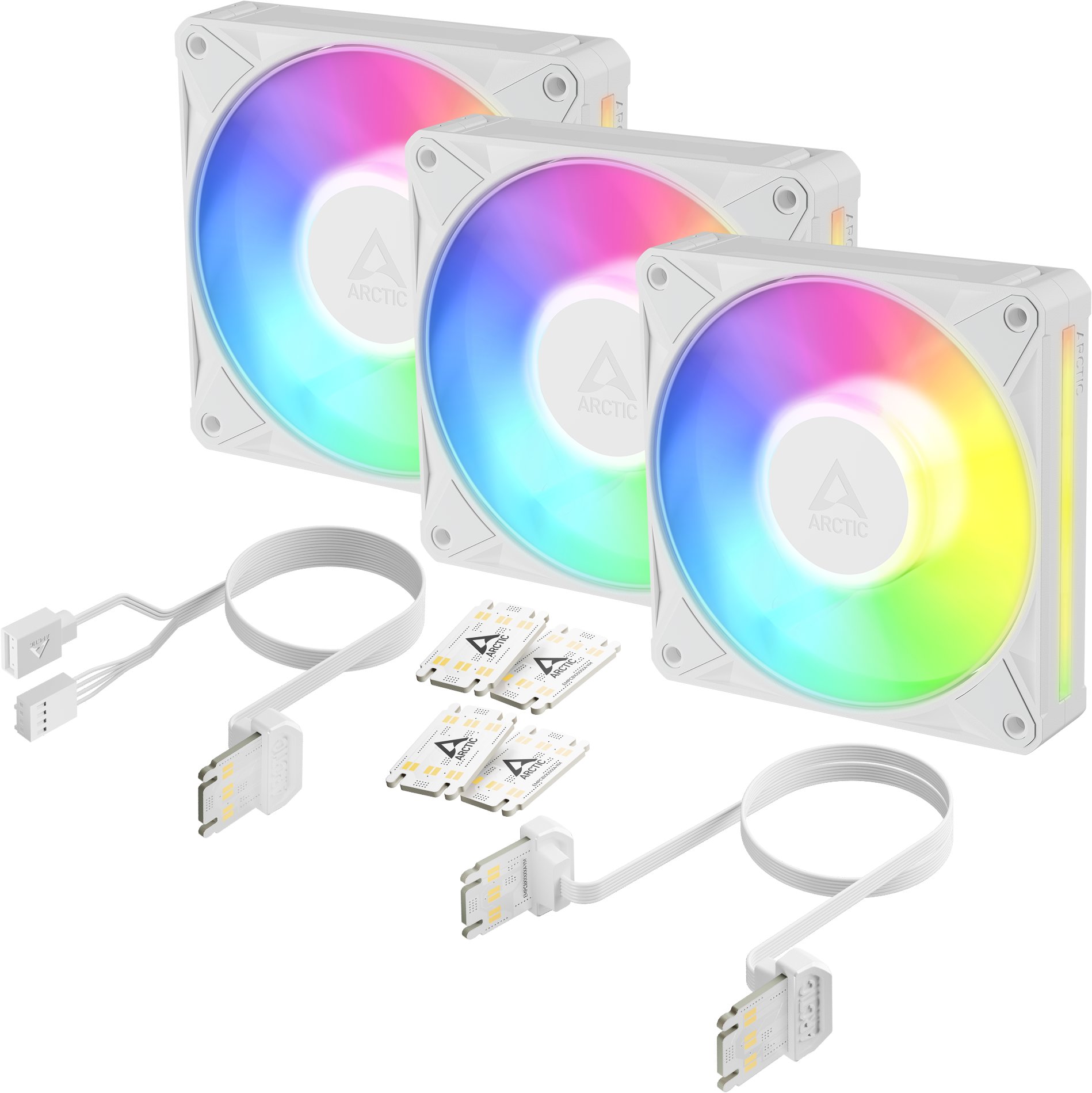 ARCTIC BioniX P12 A-RGB White 3 ks v balení