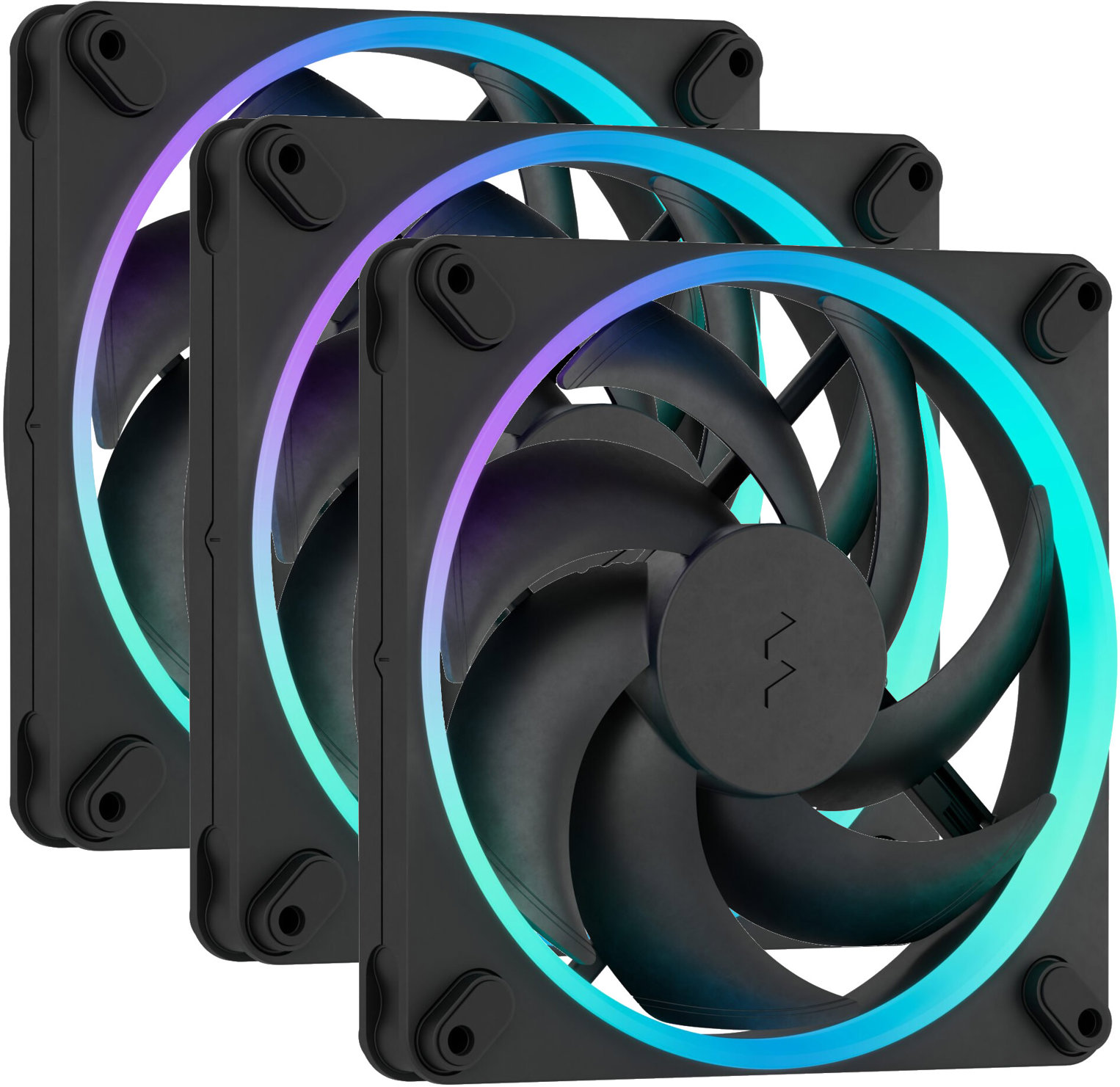 Fractal dizajn Momentum 14 RGB 3-pack Black