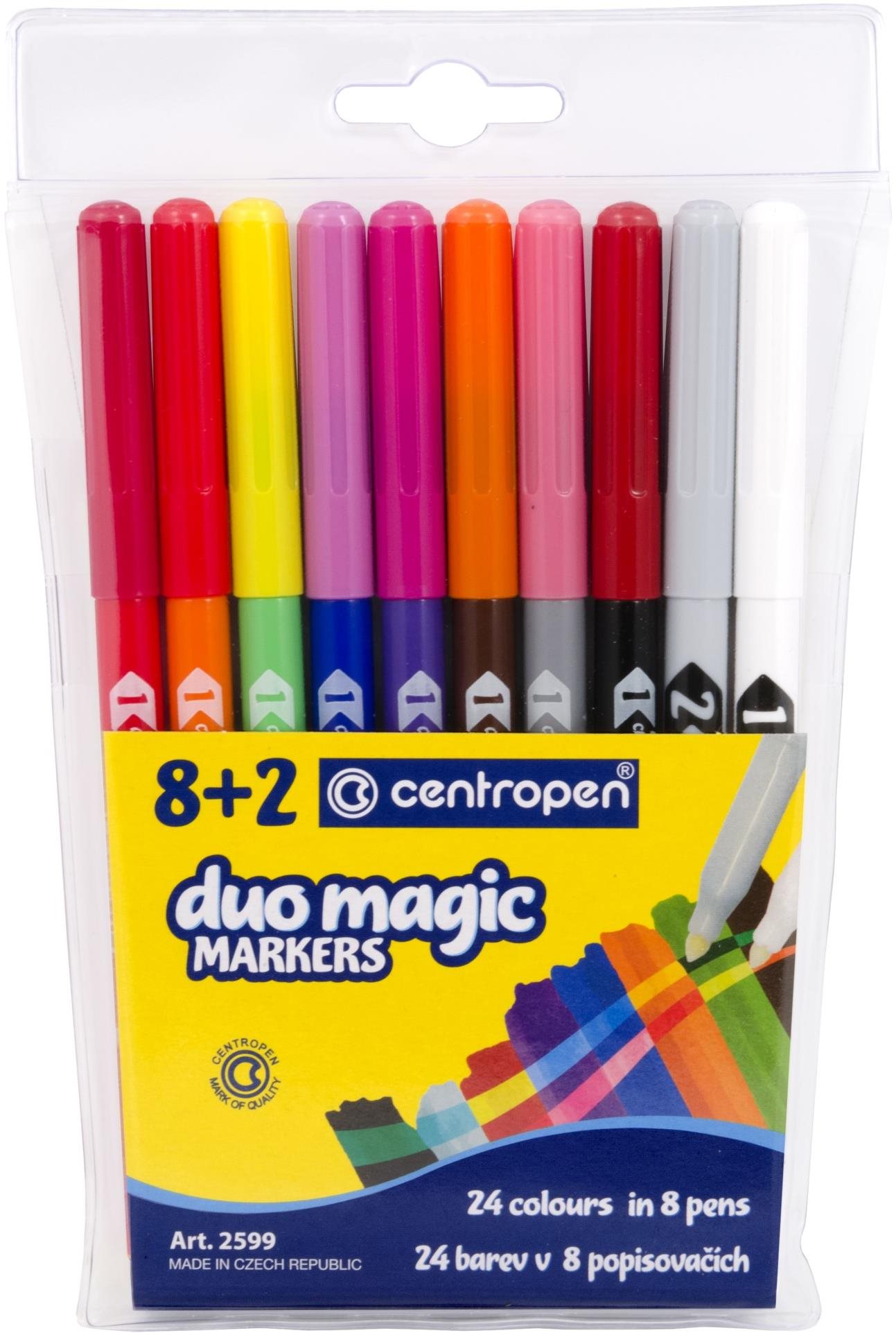 Sada 10 ks Duomagic 2× prefarbiteľných popisovačov 2599