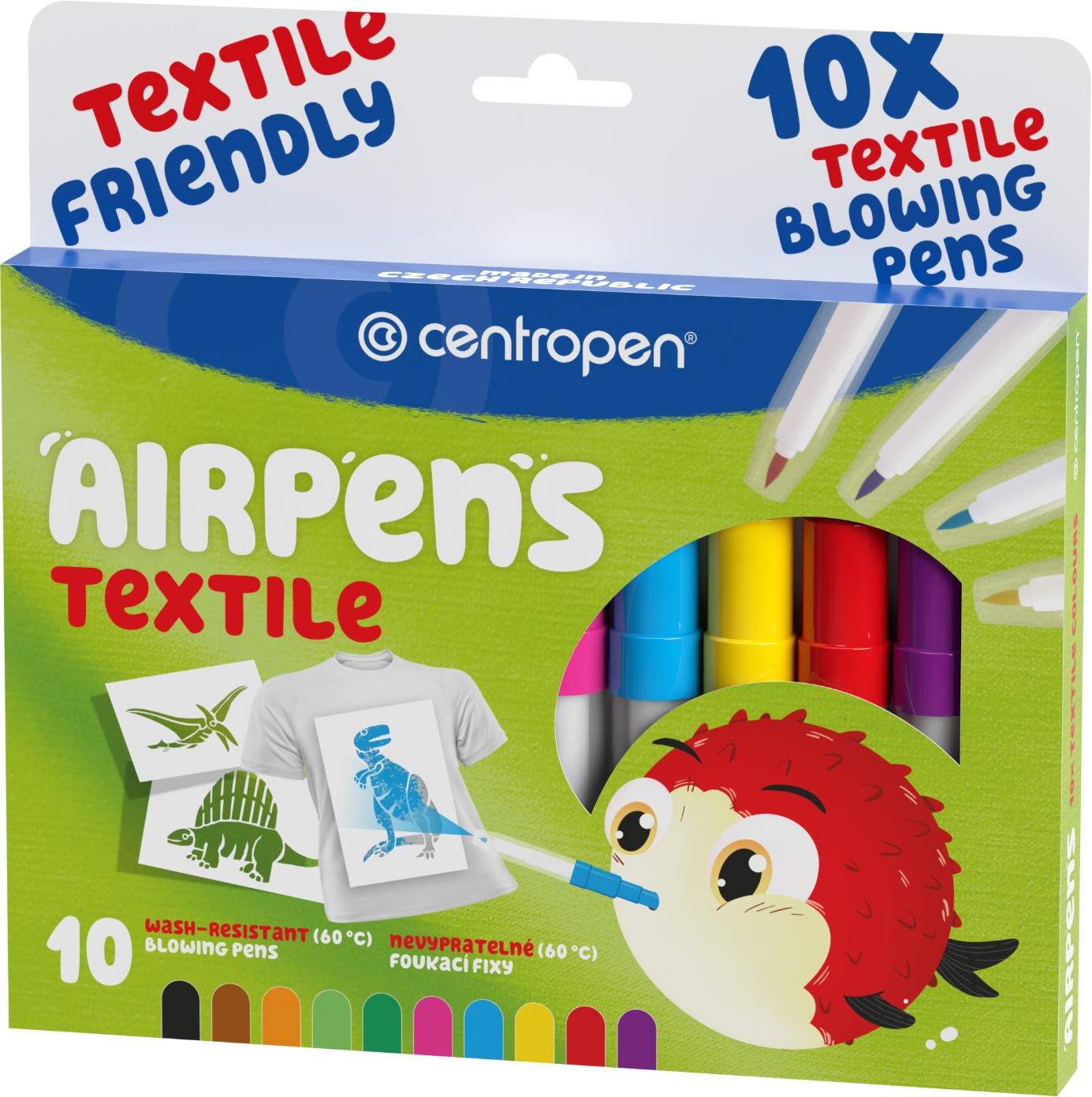 CENTROPEN Air Pens 1539, fúkacie, na textil, balenie 10 ks