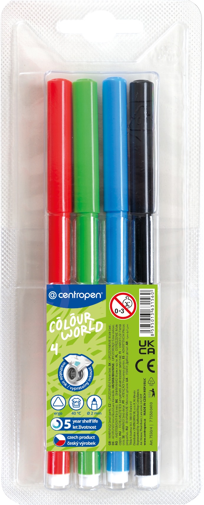 Centropen popisovače 7550/4