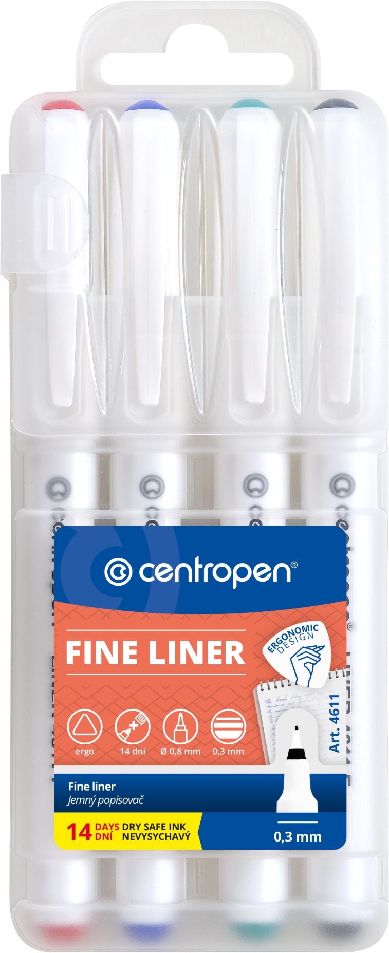 CENTROPEN liner 4611 4 ks