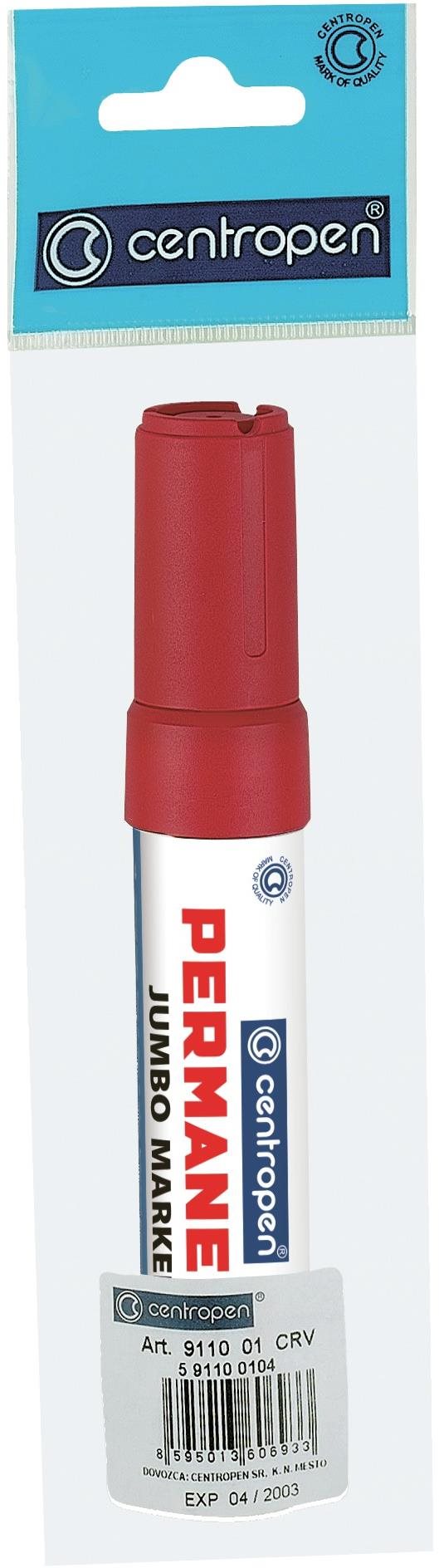 CENTROPEN značkovač permanent 9110 červený 2 – 10 mm
